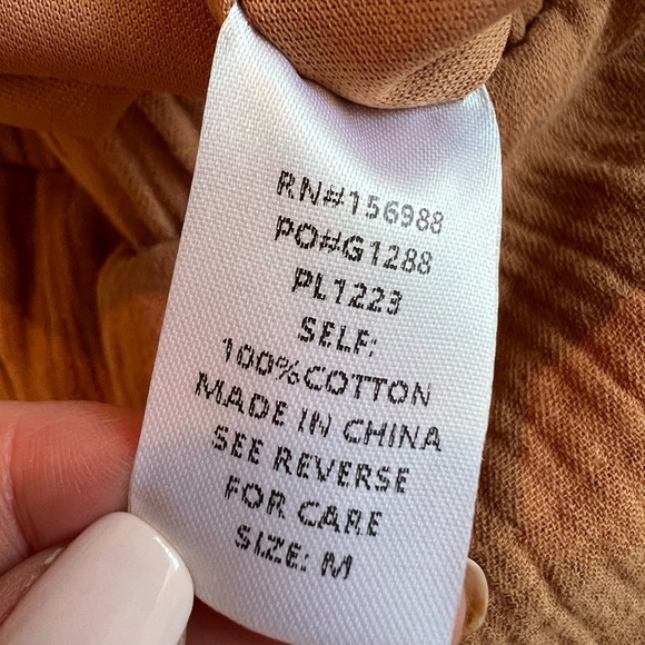 Sewn & Seen Women's Rust Orange Shorts, size medium, GUC, summer, casual - Picture 6 of 10